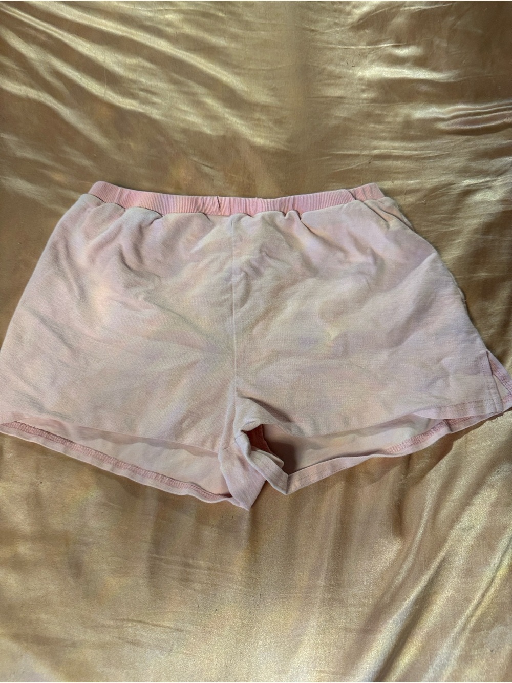 Women's Light Pink Athletic Shorts with Elastic Waist